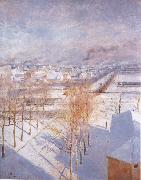 Albert Edelfelt Paris in the Snow oil painting artist